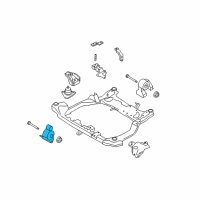 OEM 2009 Hyundai Elantra Bracket Assembly-Roll Stopper, Front Diagram - 21910-2H150