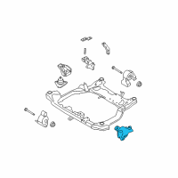 OEM 2011 Hyundai Elantra Transaxle Mounting Bracket Assembly Diagram - 21830-2H100