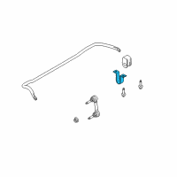 OEM Ford Stabilizer Bar Bracket Diagram - 9C2Z-5486-A