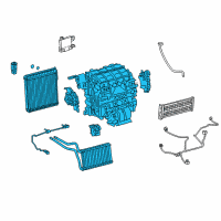 OEM 2019 Toyota Prius AWD-e Evaporator Assembly Diagram - 87050-47330