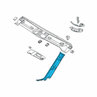 OEM BMW i8 Cover, Column A Left Diagram - 51-43-7-461-357