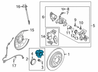 OEM Kia Sorento Hub Assembly Diagram - 51750S1000