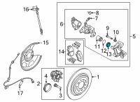 OEM 2022 Hyundai Santa Cruz BOOT-PISTON Diagram - 58233-R0000