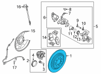 OEM 2022 Hyundai Tucson DISC-REAR BRAKE Diagram - 58411-L0100