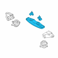 OEM Hyundai Genesis Transaxle Mounting Bracket Assembly Diagram - 21830-3M450