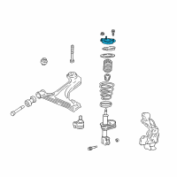 OEM Oldsmobile Cutlass Supreme Mount, Front Suspension Strut Diagram - 22200754