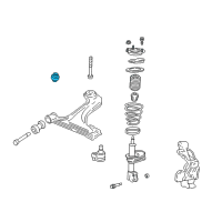 OEM 2001 Oldsmobile Alero Lower Control Arm Rear Bushing Diagram - 22710854