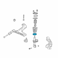 OEM 1999 Chevrolet Malibu Insulator, Front Spring Lower Diagram - 22152176