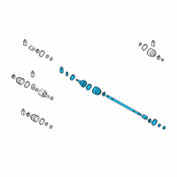 OEM 2022 Hyundai Accent CV Joint Diagram - 49525H9400