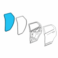 OEM 2016 Chevrolet Trax Weatherstrip On Body Diagram - 94550170