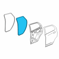 OEM Chevrolet Trax Door Weatherstrip Diagram - 42571103