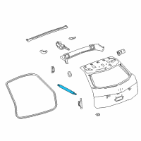 OEM 2011 Cadillac CTS Support Cylinder Diagram - 84343054