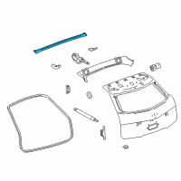 OEM 2013 Cadillac CTS Upper Weatherstrip Diagram - 20908086