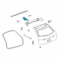 OEM Cadillac Hinge Diagram - 20909797