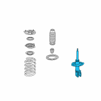 OEM Oldsmobile Aurora Front Suspension Strut Assembly Diagram - 22064730