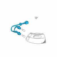 OEM 2000 Toyota Sienna Socket & Wire Diagram - 81555-08010