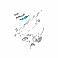 OEM 2009 Nissan Maxima Outside Handle Grip Diagram - 80640-9N00A