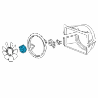 OEM 2013 Chevrolet Silverado 3500 HD Fan Clutch Diagram - 25838900