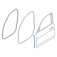 OEM 2022 BMW X5 GAP SEAL A-PILLAR LEFT Diagram - 51-76-9-465-615