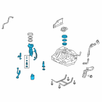 OEM 2008 Honda Civic Module Assembly, Fuel Pump Diagram - 17045-SNC-L02