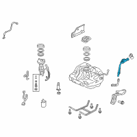 OEM 2011 Honda Civic Pipe, Fuel Filler Diagram - 17660-SNC-L01