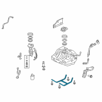 OEM 2007 Honda Civic Band, Fuel Tank Mounting Diagram - 17520-SNA-000