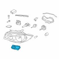 OEM 2010 BMW 135i Control Unit Xenon Light Diagram - 63-11-7-180-050