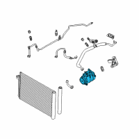 OEM 2007 BMW 650i Air Conditioning Compressor Diagram - 64-50-9-174-805