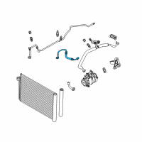 OEM BMW M6 Pressure Hose, Compressor-Condenser Diagram - 64-53-6-927-828