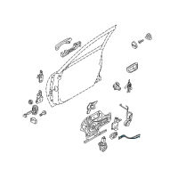 OEM 2005 Kia Amanti Rod-Front Door Inside Handle RH Diagram - 813723F000