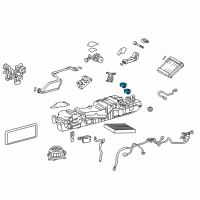 OEM 2015 Lexus LS600h Rear Cooling Unit Damper Servo Sub-Assembly, No.3 Diagram - 87106-50540