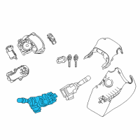 OEM Toyota Mirai Headlamp Switch Diagram - 84140-62020