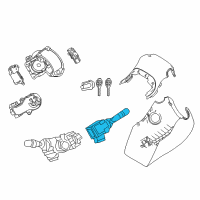 OEM 2019 Toyota C-HR Wiper Switch Diagram - 84652-F4070