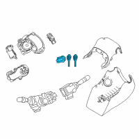 OEM 2019 Toyota C-HR Cylinder & Keys Diagram - 69057-12880