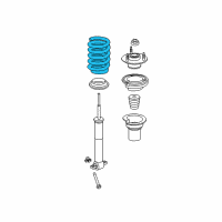 OEM 2017 Chevrolet Tahoe Coil Spring Diagram - 22845798