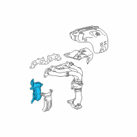 OEM Toyota Solara Heat Shield Diagram - 17166-74020