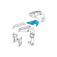 OEM 1999 Toyota Camry Heat Shield Diagram - 17168-74140