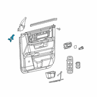 OEM Ram 2500 Door Handle Diagram - 68367463AC