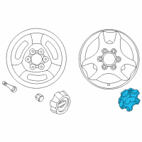 OEM 2001 Infiniti QX4 Ornament-Disc Wheel Diagram - 40342-3W700