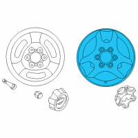 OEM Infiniti QX4 Wheel Rim Diagram - 40300-3W726