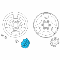 OEM 2001 Infiniti QX4 Cap-Disc Wheel Diagram - 40315-1W300