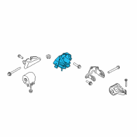 OEM Lincoln Navigator Transmission Mount Diagram - JL1Z-6068-F