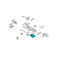 OEM Infiniti G25 Cup Holder Assembly Diagram - 68430-JK40A