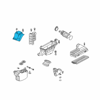 OEM 2002 Acura TL Cover B Assembly, Air In. Diagram - 17247-PXG-A00