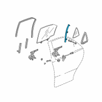 OEM 2002 Honda Accord Sash, R. RR. Door Center Diagram - 72731-S84-A01