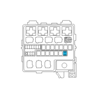 OEM Chrysler Concorde Fuse-J Case Diagram - 4868008AB