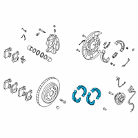 OEM 2020 Kia Stinger Rear Shoe & Lining Kit Diagram - 58305J5A05