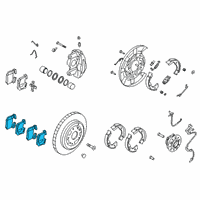 OEM 2021 Kia Stinger Pad Kit-Rear Disc Brake Diagram - 58302J5A50