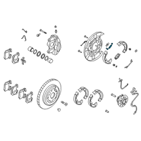 OEM Hyundai Genesis Coupe Spring-Shoe Return, Lower Diagram - 58255-3M000