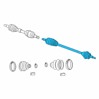 OEM 2004 Dodge Stratus Axle Half Shaft Right Diagram - 5017653AA